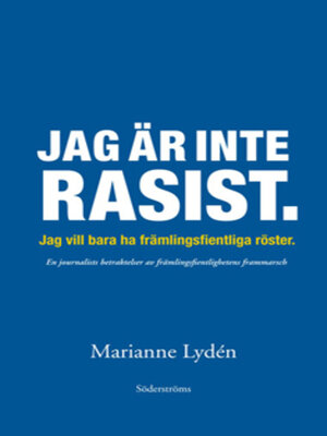 cover image of Jag är inte rasist